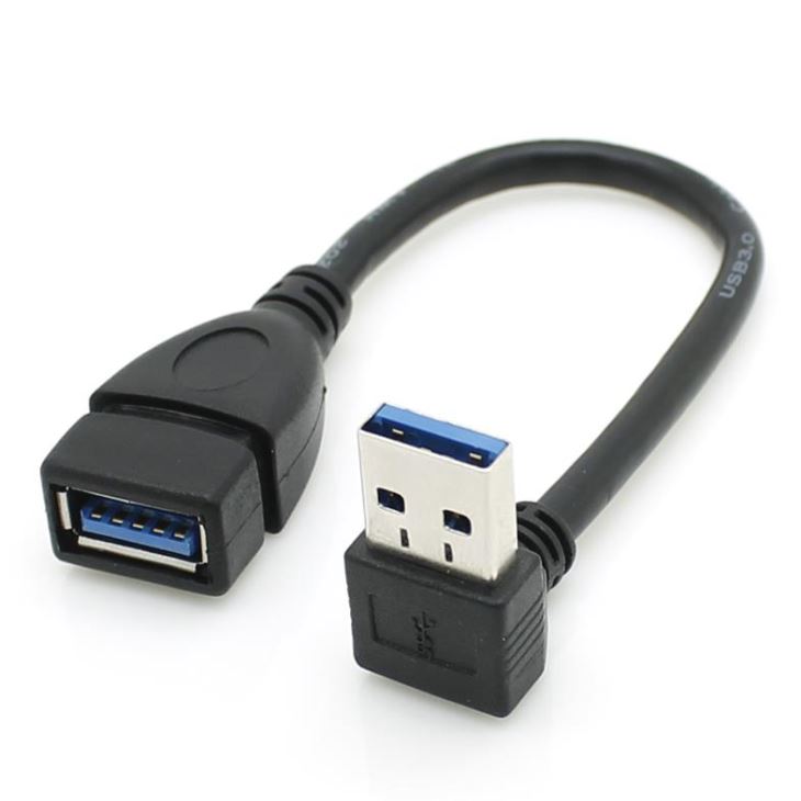 USB 3.0 90-stopinjski gor Angel kabel sem za AF podaljšek