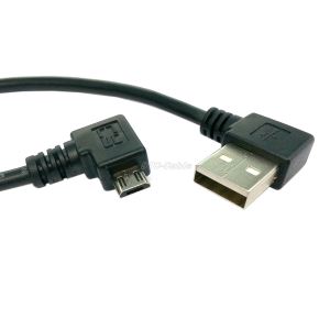 USB 2.0, levo desno moški mikro USB B moški pod pravim kotom kabel