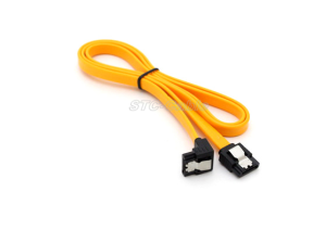 SATA 7pin 90-stopinjski za 180 stopinj z zapahom Orange