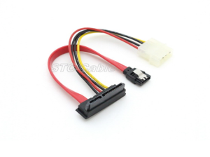 Do kota SATA 22pin SATA 7pin z LP4pin napajalni kabel za zapiranje