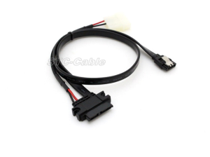 SATA 13pin v satan 7 pripeti z LP4 moč kabel črne