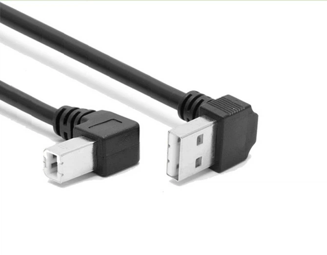 Do kota USB2.0 moški v 90-stopinjski USB kabel B moški tiskalnika