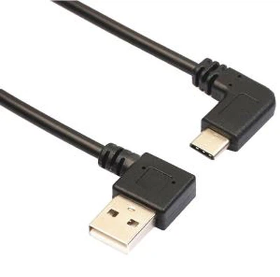 Pod pravim kotom tipa C kabel 90-stopinjski USB 3.1 vrsta C moški na USB 2.0 tip A moški konektor sinhronizacijo kabel