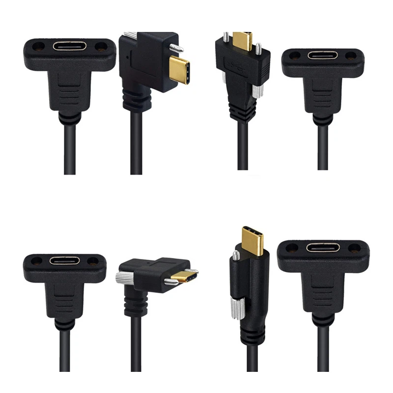 Podaljšek USB 3.1 tipa C z vijačno ključavnico